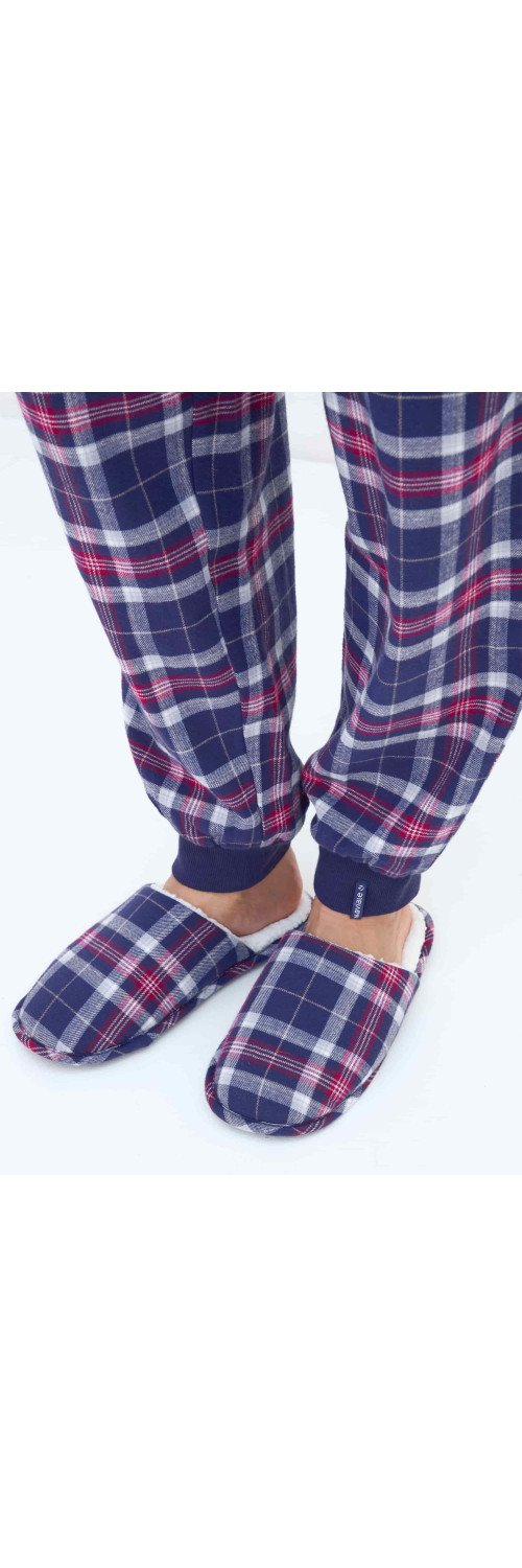Slippers Naviale UH581-07 Scotch burgundy blue  41/42-0