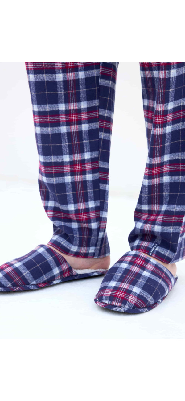 Slippers Naviale UH581-07 Scotch burgundy blue-image