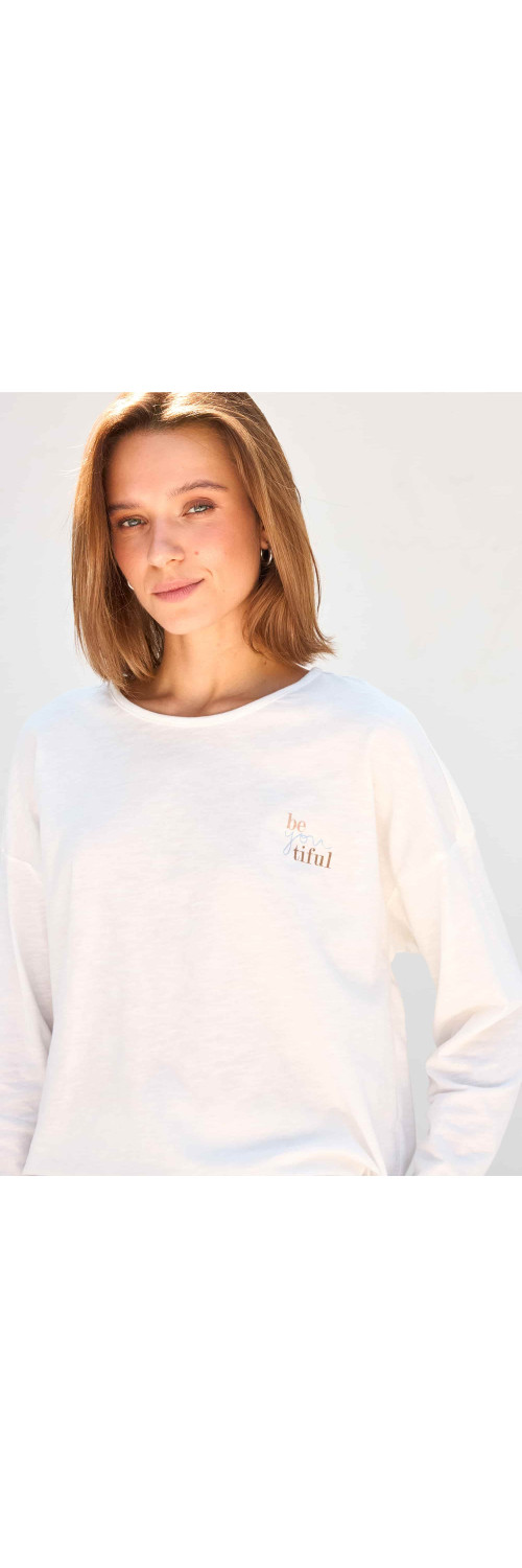 Longsleeve for women Naviale LH340-02 Grasse milk  M-3