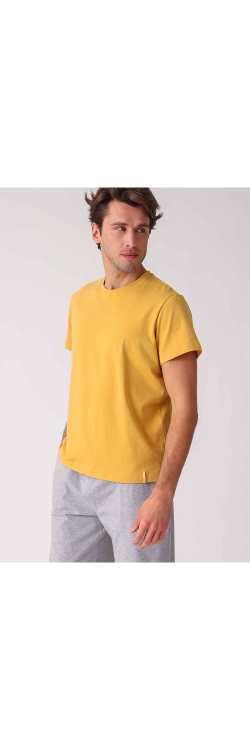 T-shirt for men Naviale MH320-04 Regular man charlie bronze ocher  L-0