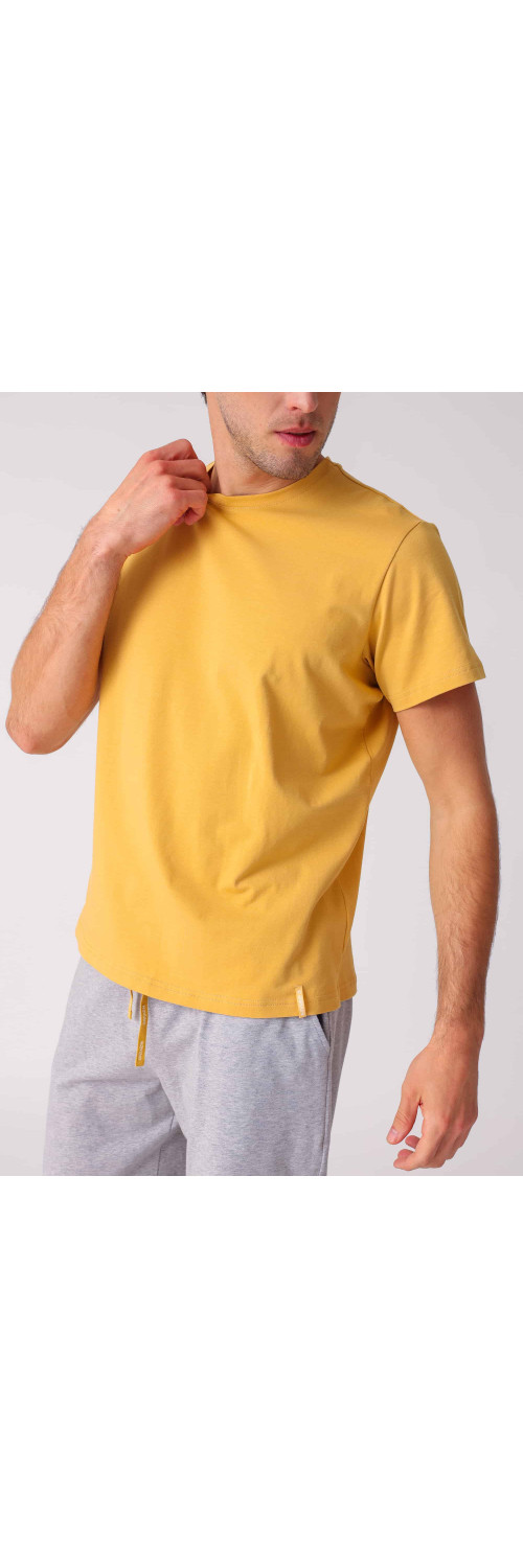 T-shirt for men Naviale MH320-04 Regular man charlie bronze ocher  L-3