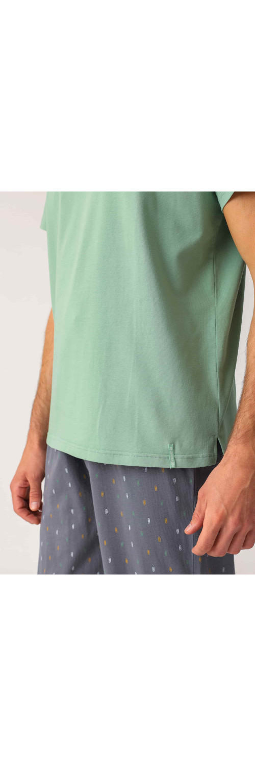 T-shirt for men Naviale MH320-05 Regular man charlie aqua  S-2