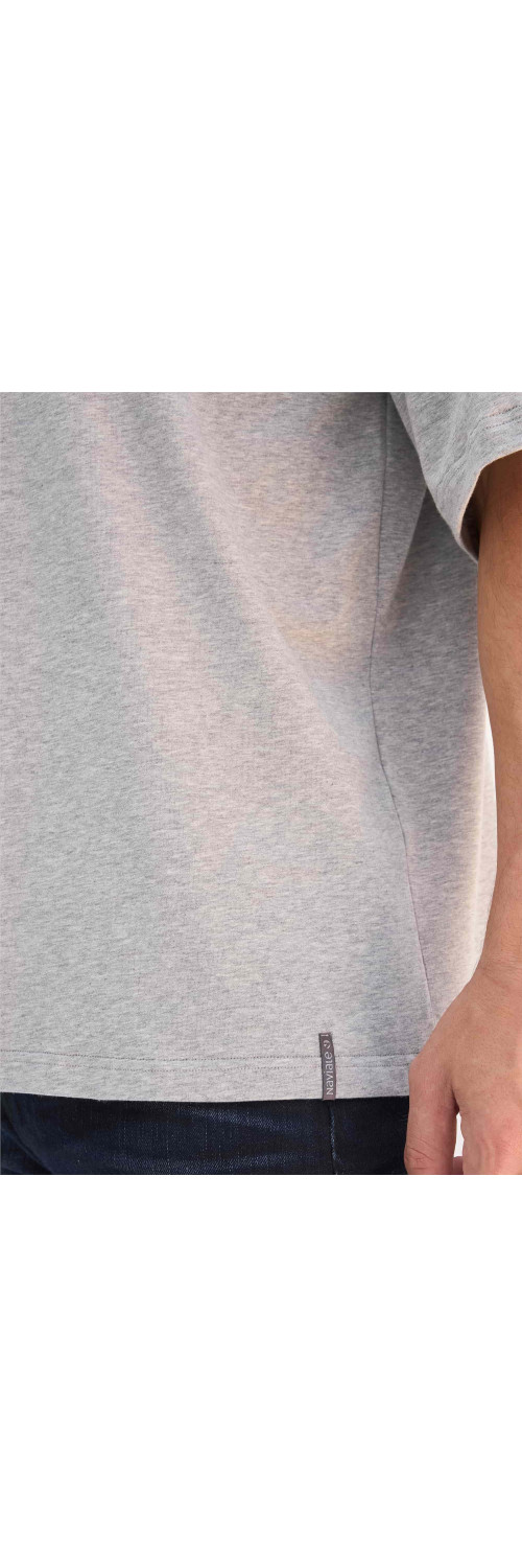 T-shirt unisex Naviale UH320-06 Oversize unisex delta melange  S-3