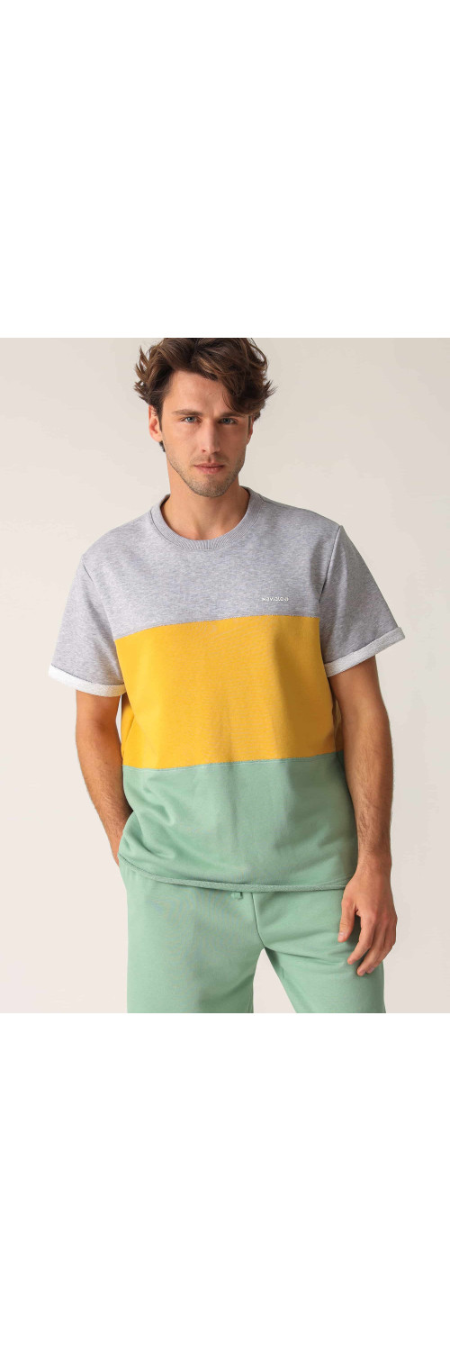 T-shirt for men Naviale MH322-04 Houston color mix  M-0