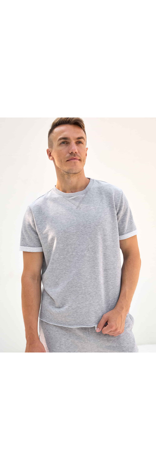 T-shirt for men Naviale MH322-05 Houston melange  S-0