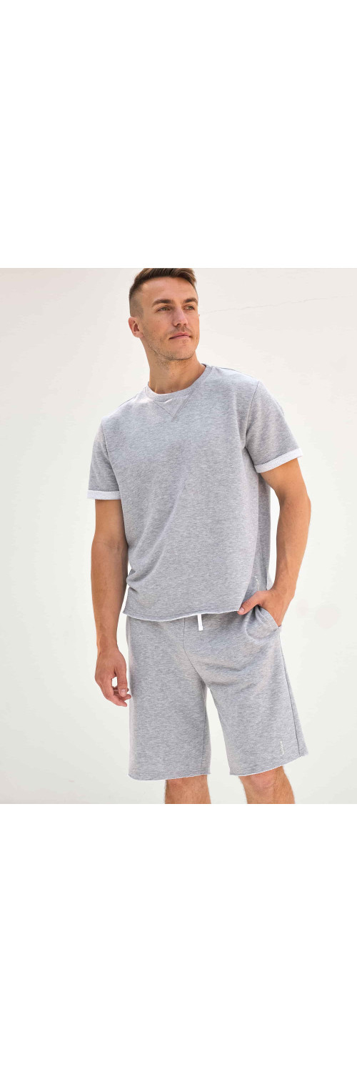T-shirt for men Naviale MH322-05 Houston melange  S-3