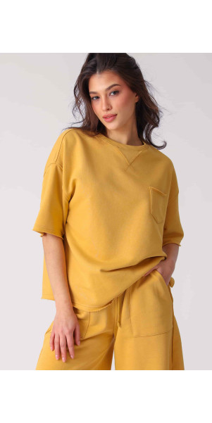 T-shirt for women Naviale LH322-03 Malibu bronze ocher-image
