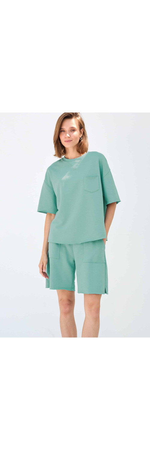 T-shirt for women Naviale LH322-04 Malibu aqua  XS-1