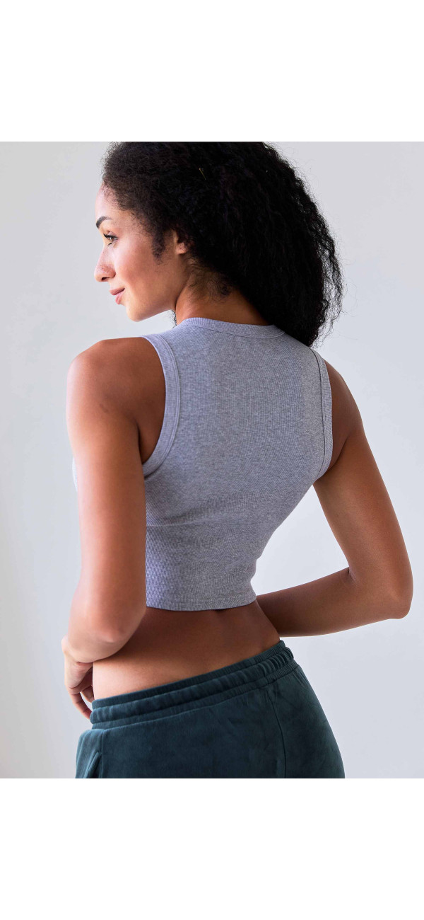 Crop top for women Naviale LH300-10 Chili melange-image
