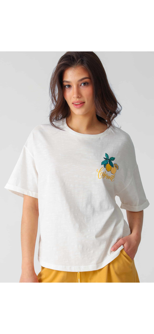 T-shirt for women Naviale LH529-01 Amalfi antique white-image