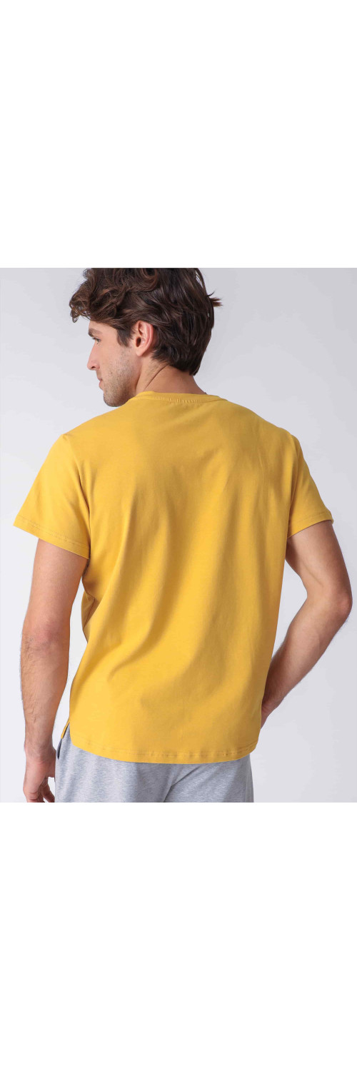 T-shirt for men Naviale MH529-01 Jungle bronze ocher  S-1