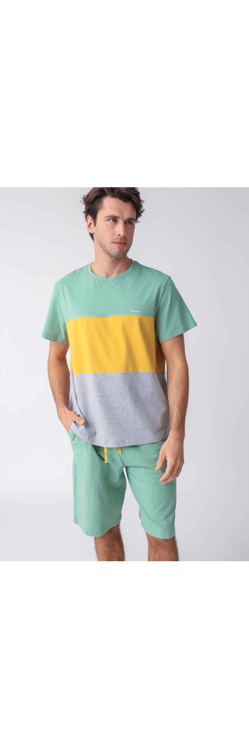 T-shirt for men Naviale MH529-02 Jungle color mix  S-3