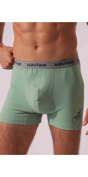 Труси боксери для чоловіків Naviale MU222-04 Oscar аква/меланж-image