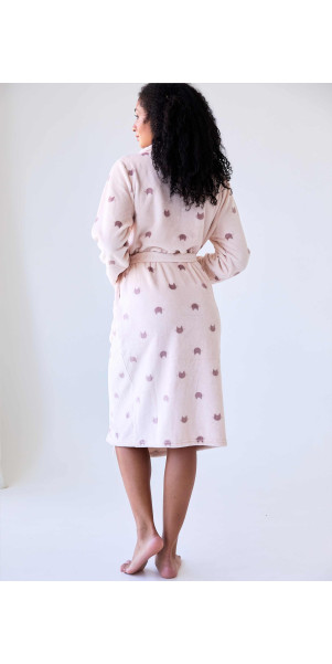 Bathrobe for women Naviale LH561-08 Cat point cream-image