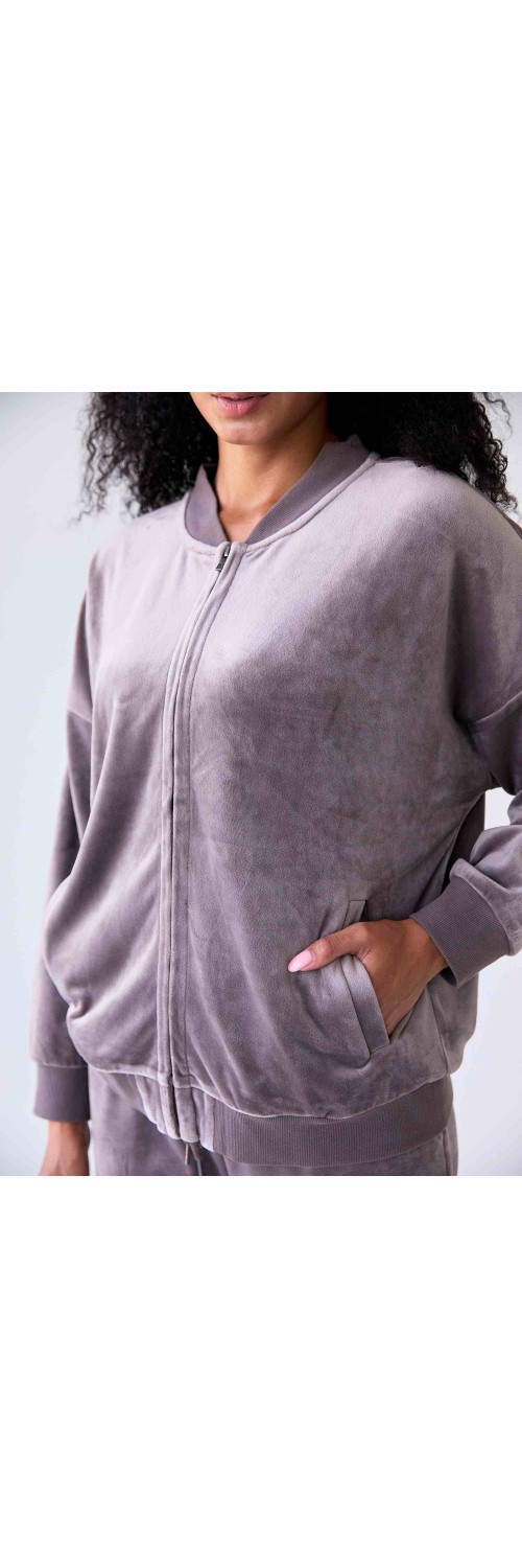 Кофта для жінок Naviale LH350-21 Brugge velour шоколадний мус XL-2