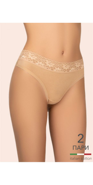 Труси стрінги для жінок Kleo 151 C Cotton 2 од. бежевий/бежевий-image