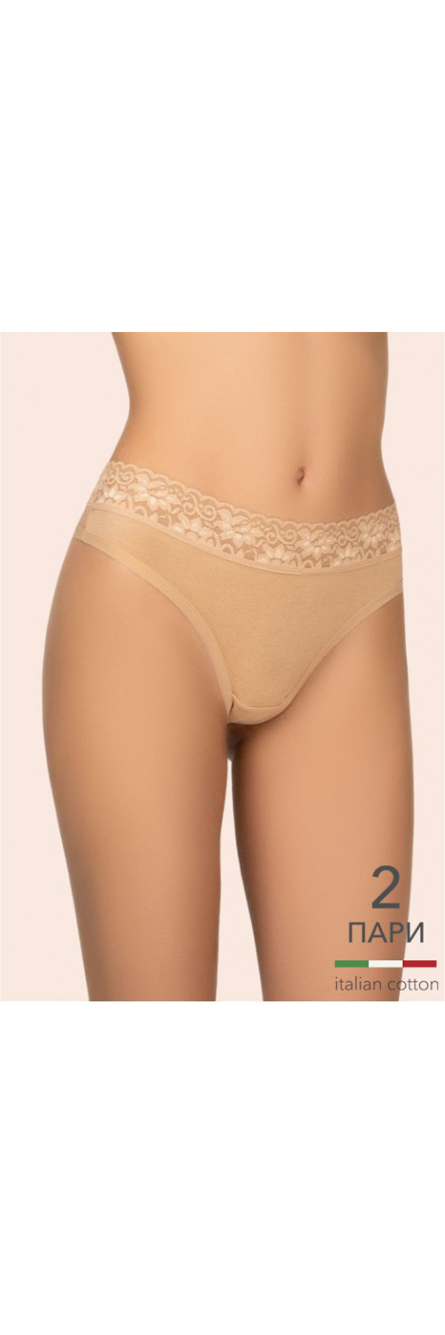 Труси стрінги для жінок Kleo 151 C Cotton 2 од. бежевий/бежевий XL-0
