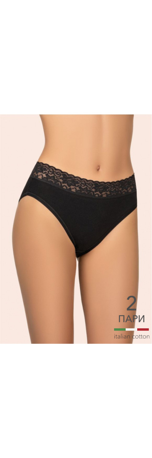 Труси бріфи для жінок Kleo 167 С Cotton 2 од. чорний/чорний M-0