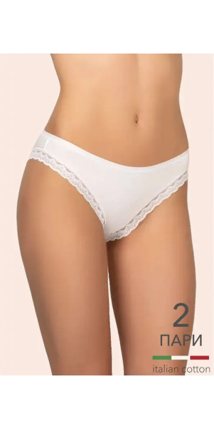 Труси бріфи для жінок Kleo 147 C Cotton 2 од. антично-білий/антично-білий-image