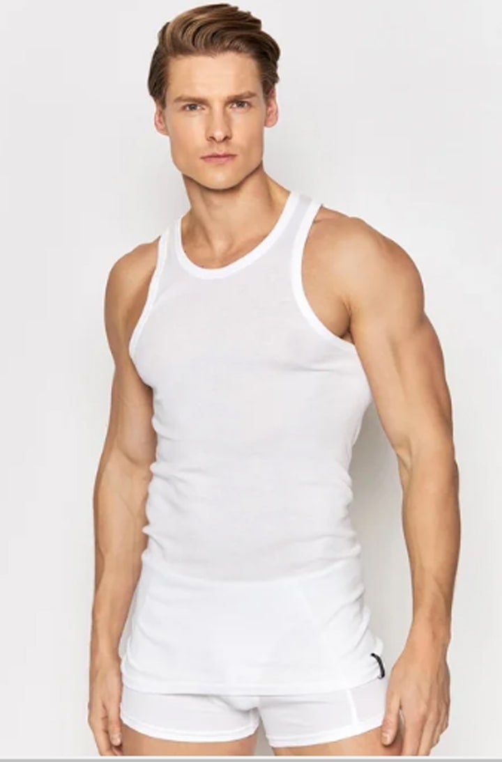 Tank top for men Henderson 1480 Basik white_J1-image