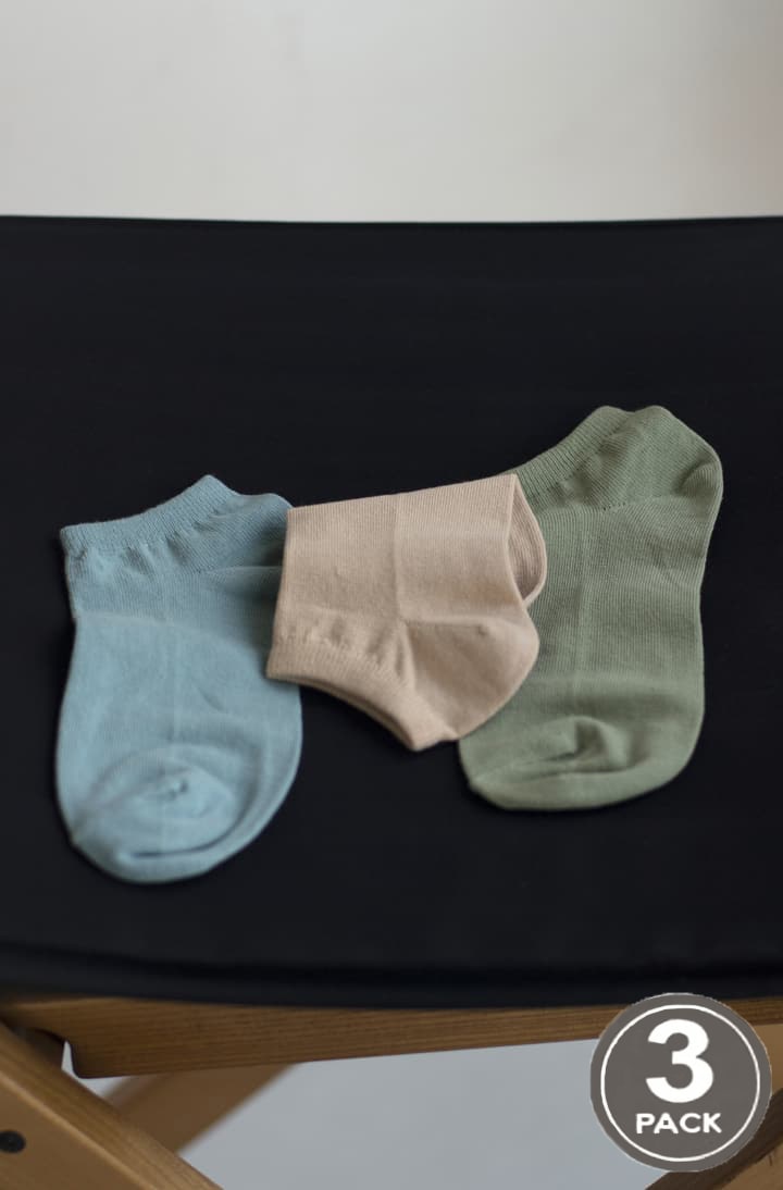 Cotton socks for women Legs 6 Socks low (3 pack) beige/olive-image