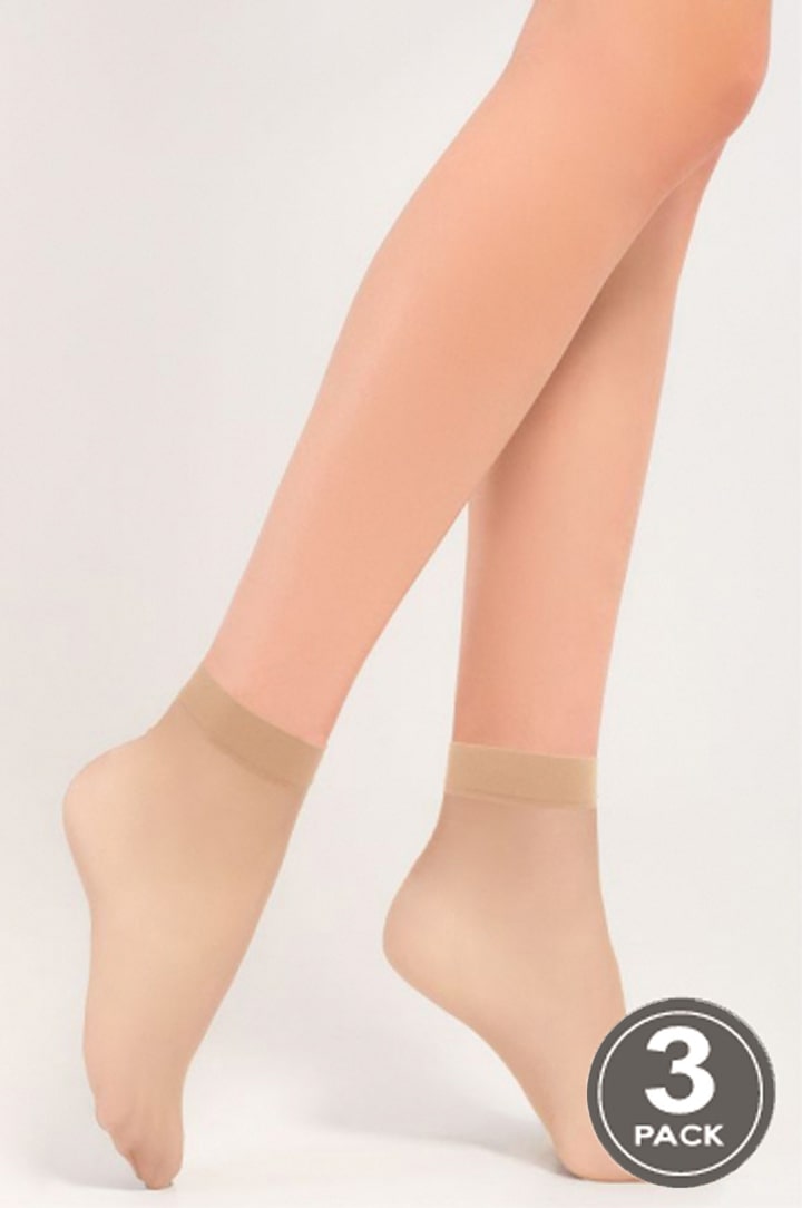 Transparent socks for women Legs 152 Sunny 15 (3 pack) naturale -image