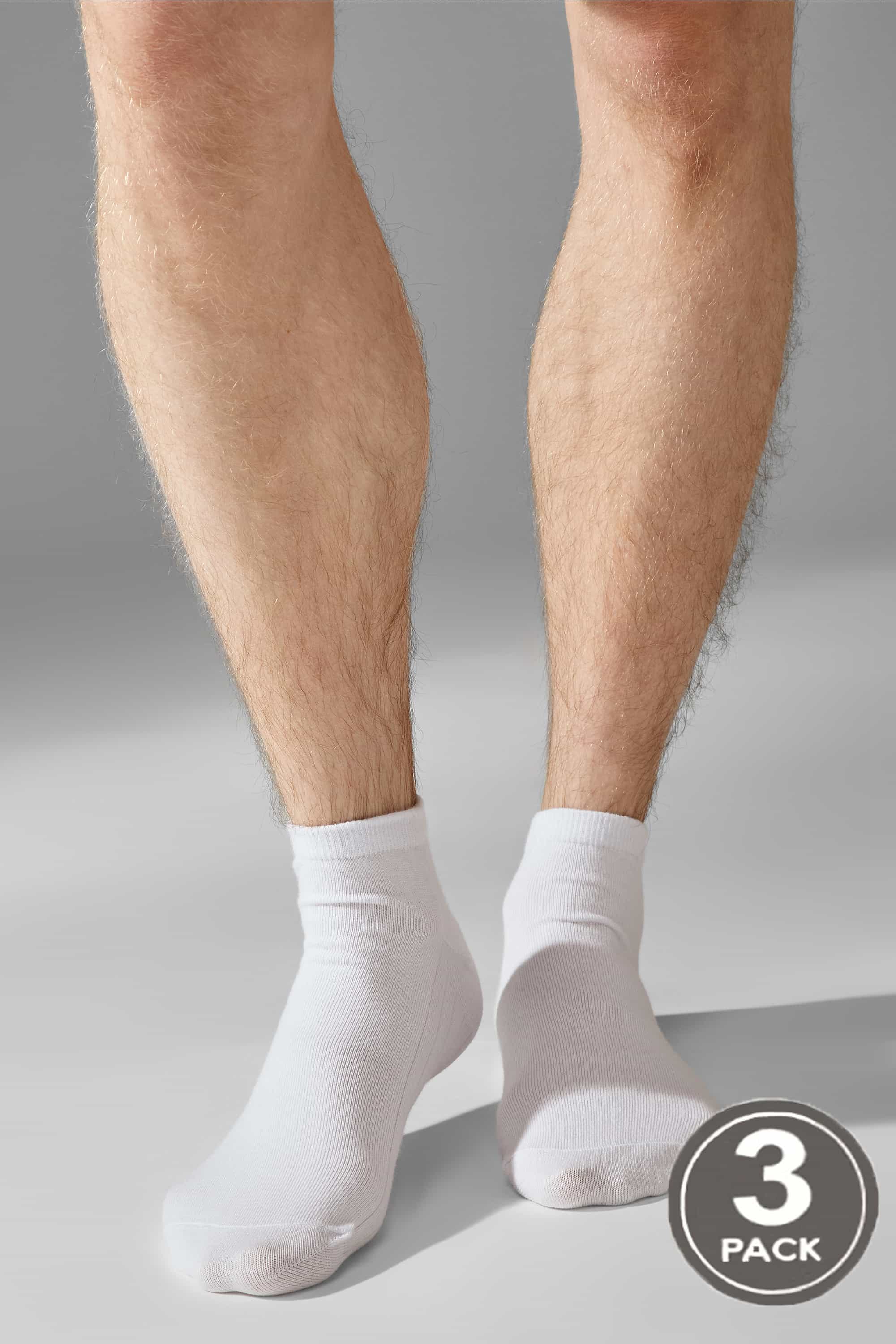 Cotton socks for men Legs Socks men cotton low (3 пари) bianco-image