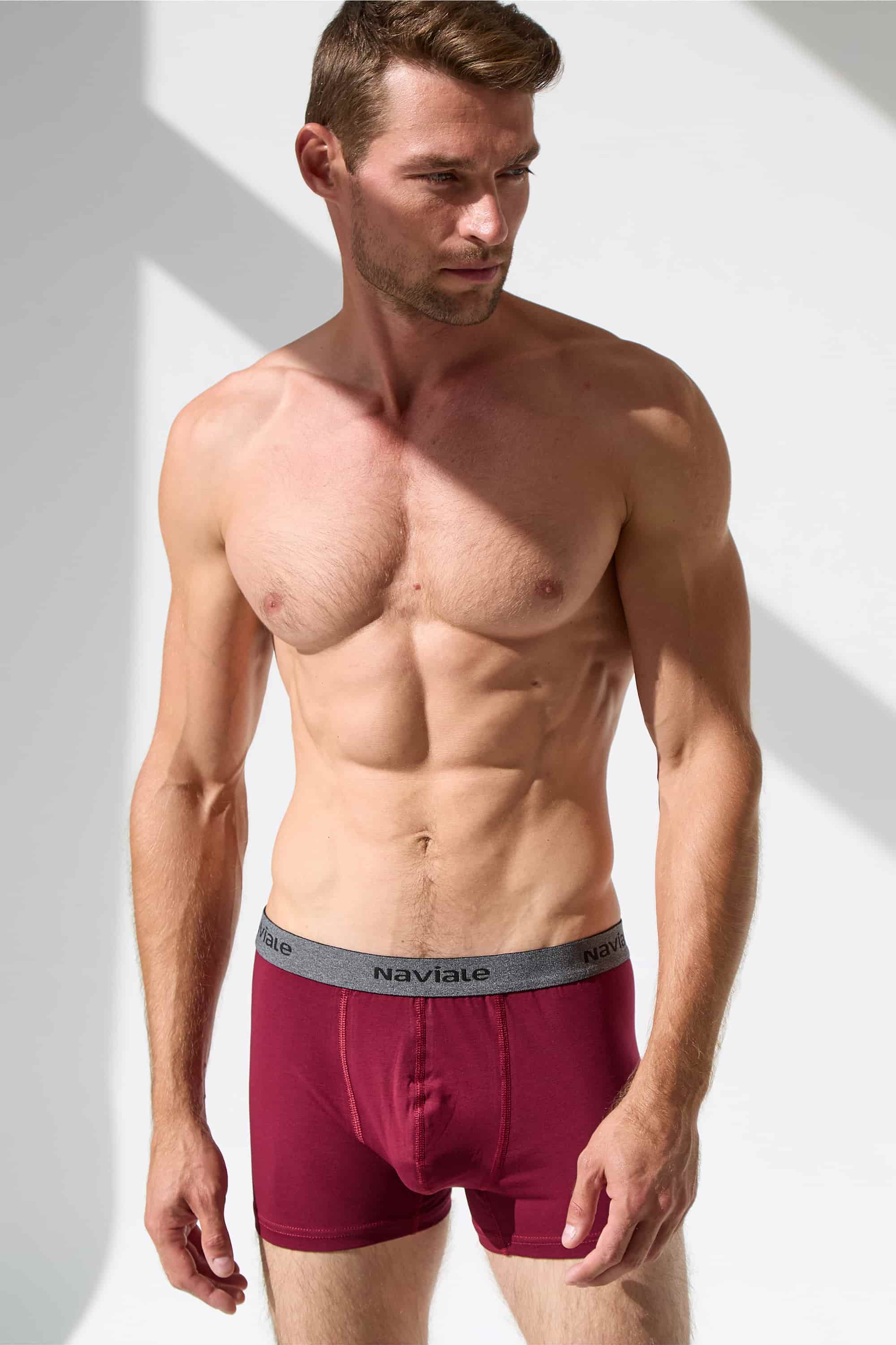 Underpants for men Naviale MU222-01 Oscar (2 pack)  bordo/blue-image