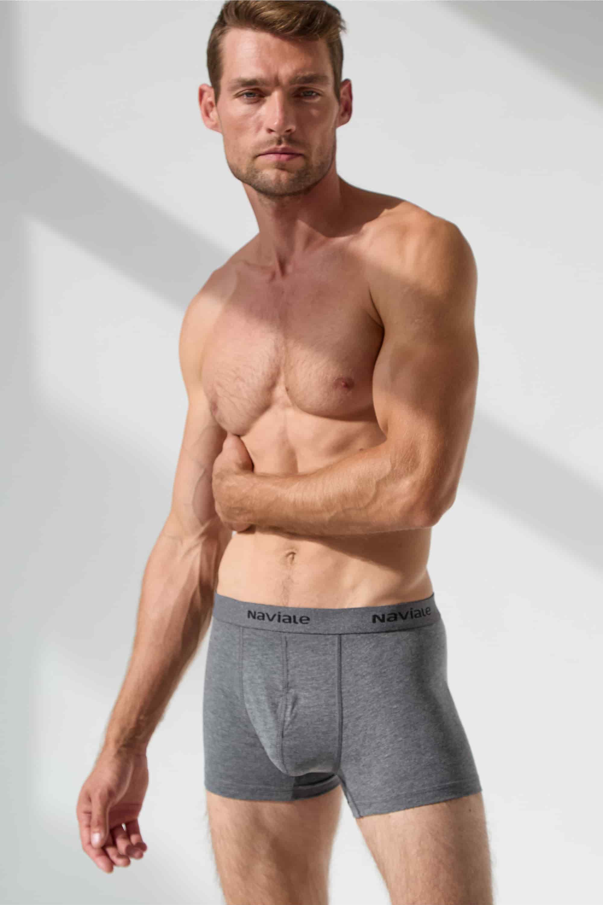 Underpants for men Naviale MU222-01 Oscar (2 pack) black/dark melange-image