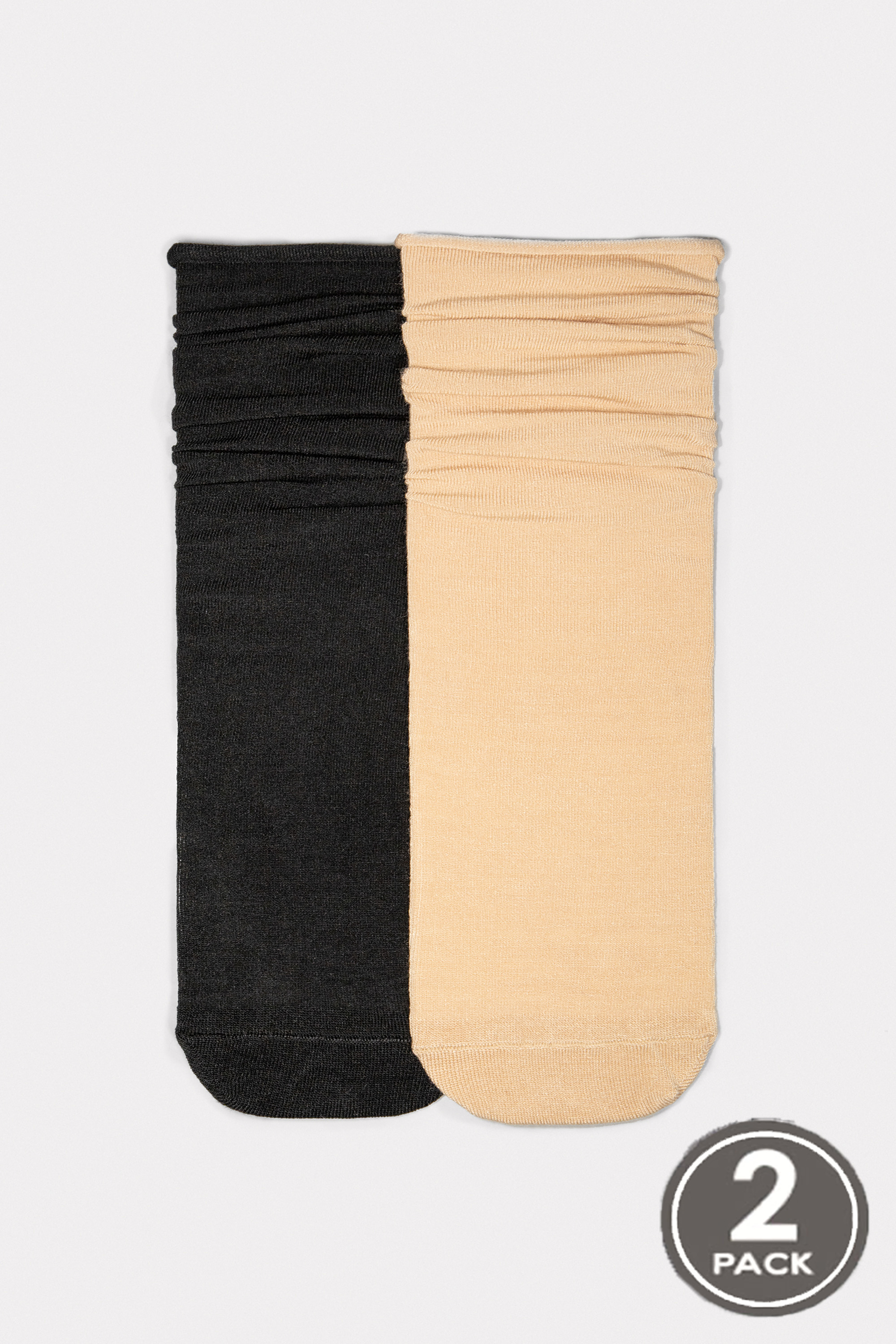 Bamboo socks long for women Legs G05 Socks bamboo (2 pack) nero/beige-image