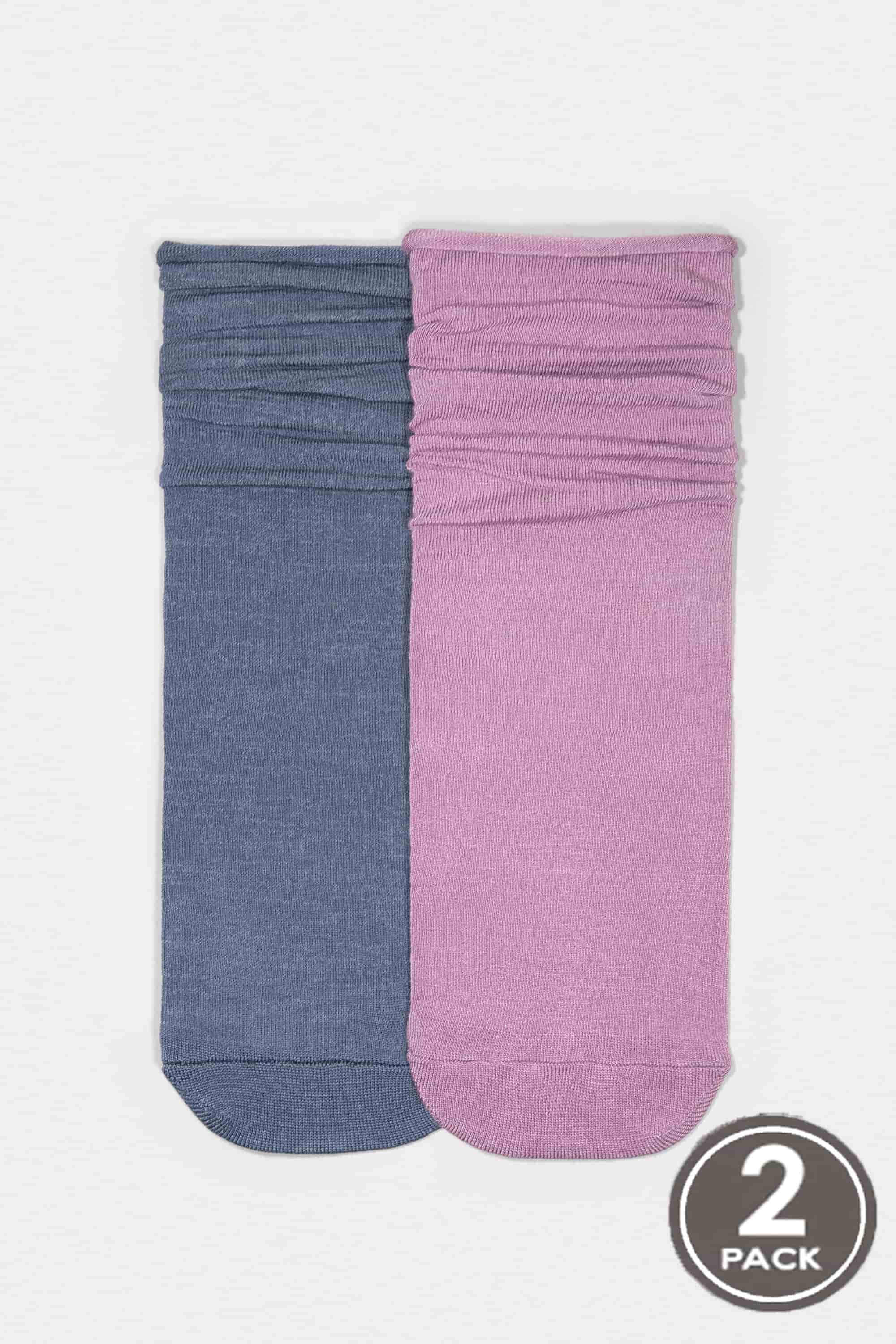 Шкарпетки з бамбука довгі для жінок Legs G05 Socks bamboo (2 пари) ліла/наві-image