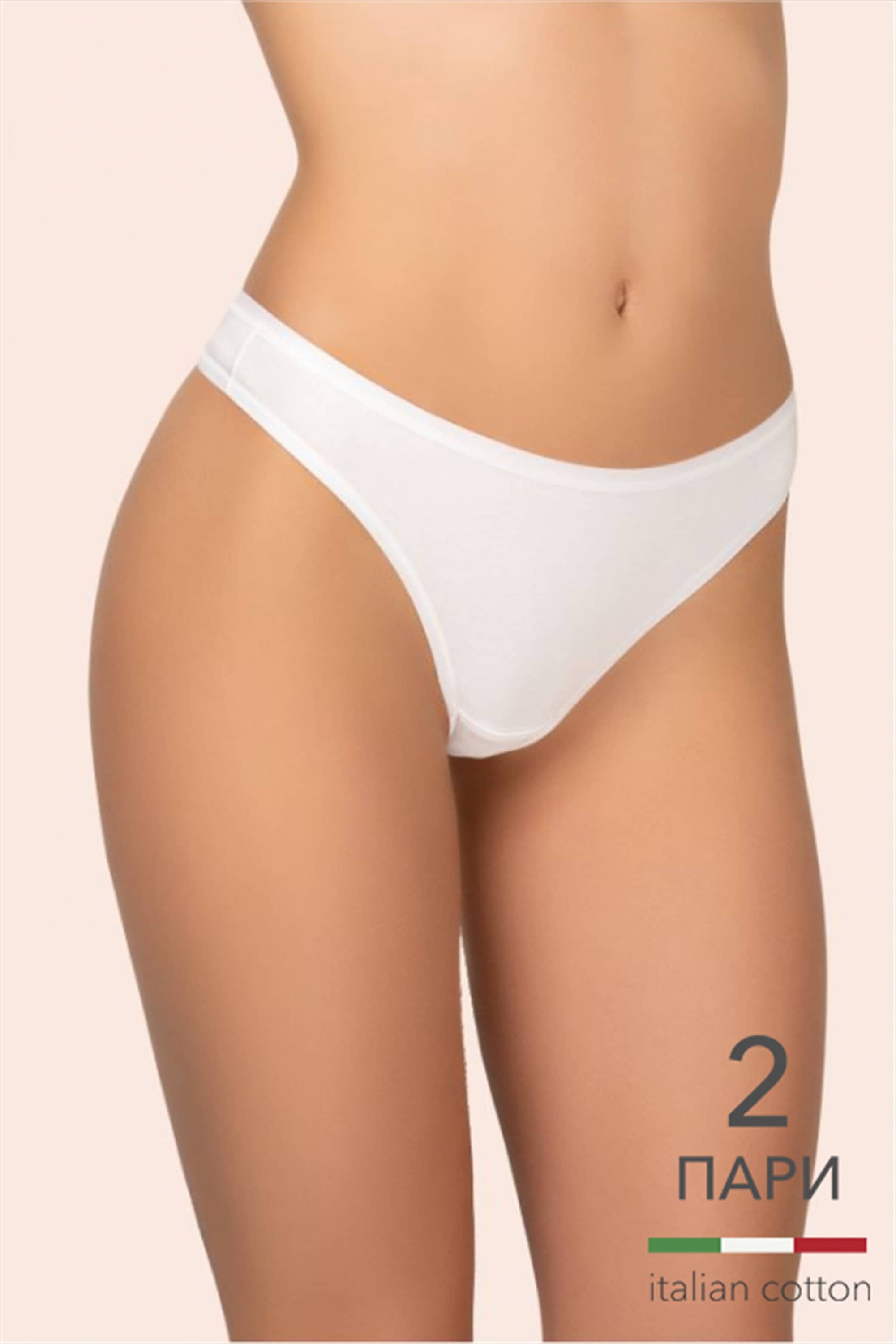 Труси стрінги для жінок Kleo 131 С Cotton 2 од. антично-білий/антично-білий-image