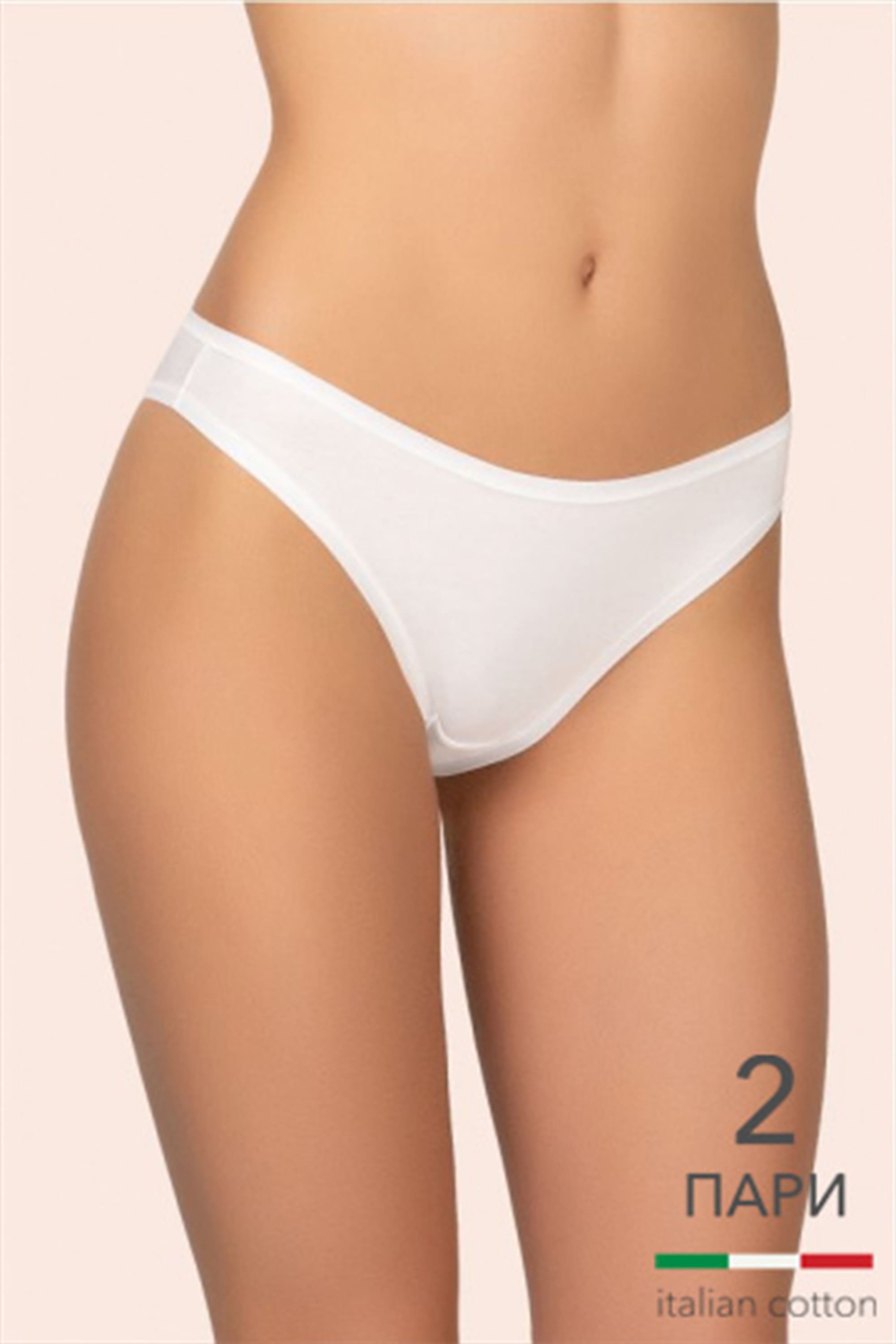 Труси бріфи для жінок Kleo 130 С Cotton 2 од. антично-білий/антично-білий-image