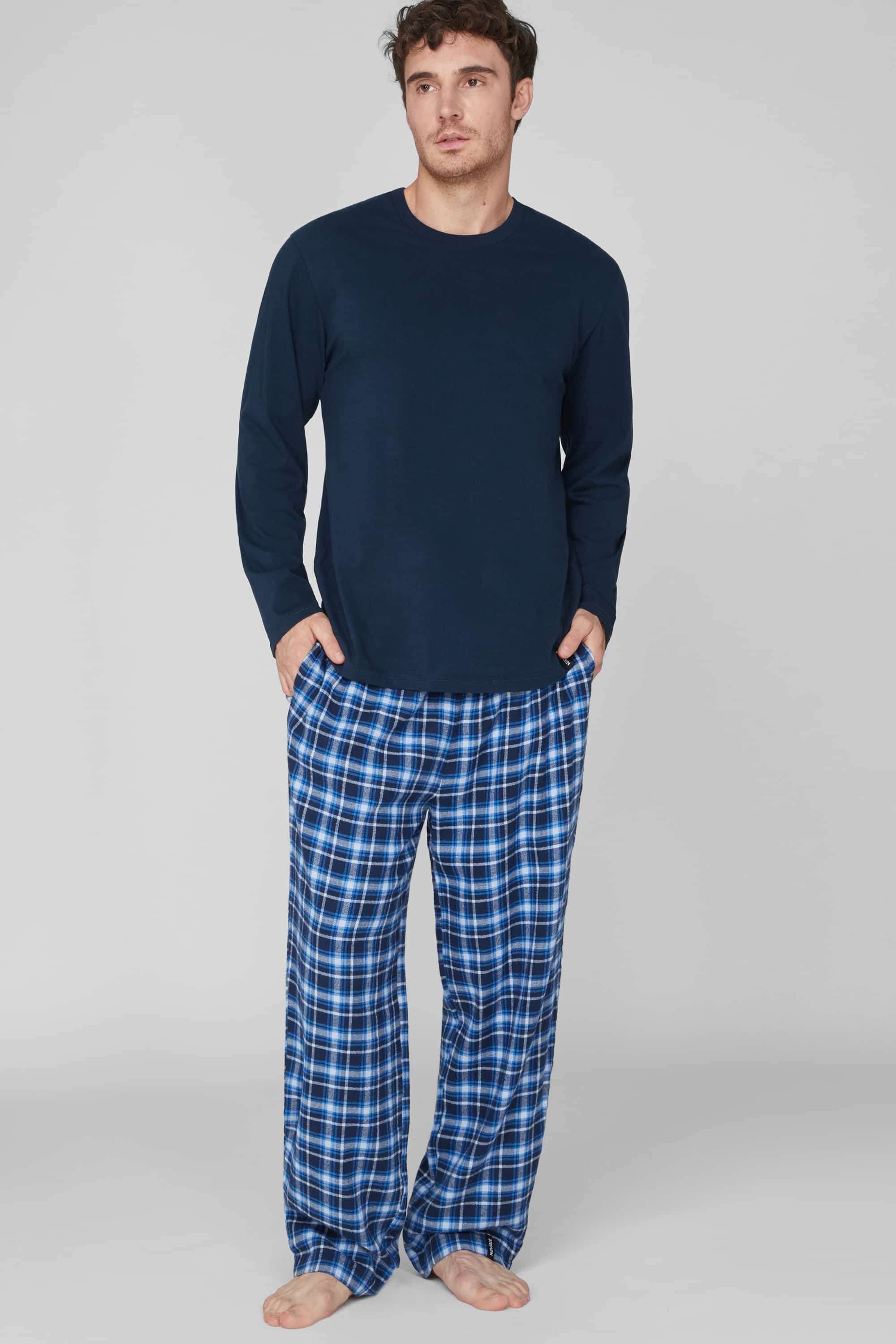 Pajamas for men Naviale MH528-01 blue cell-image