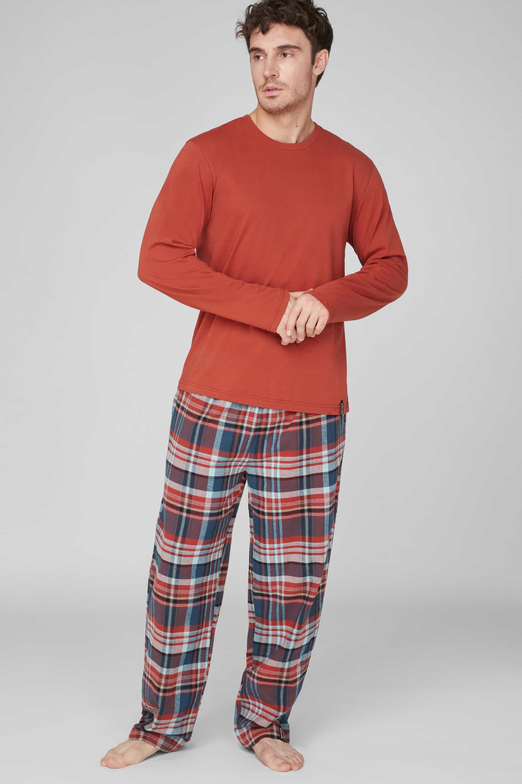 Pajamas for men Naviale MH528-01 terracotta cell-image