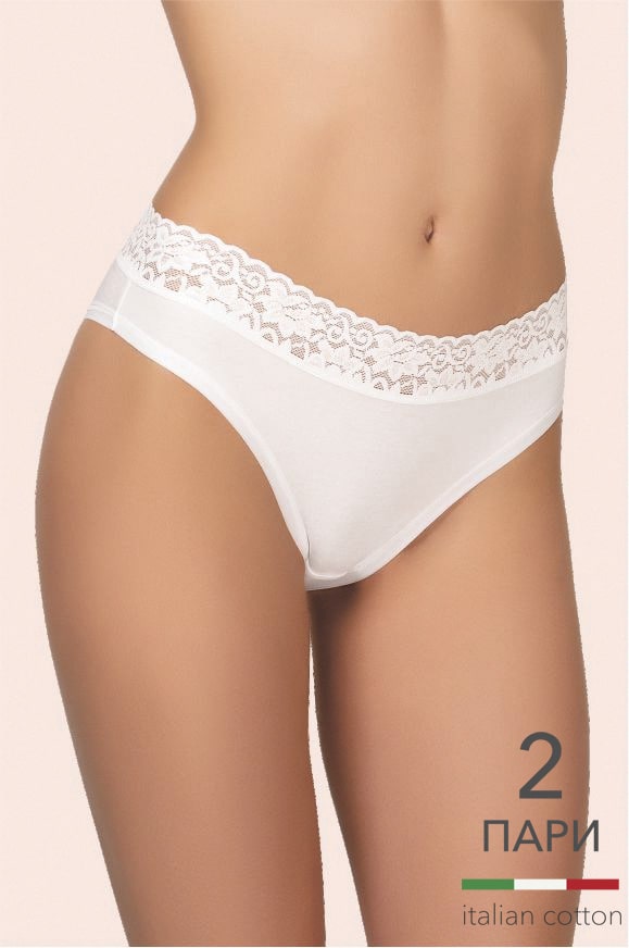 Труси бріфи для жінок Kleo 167 С Cotton 2 од. антично-білий/антично-білий-image