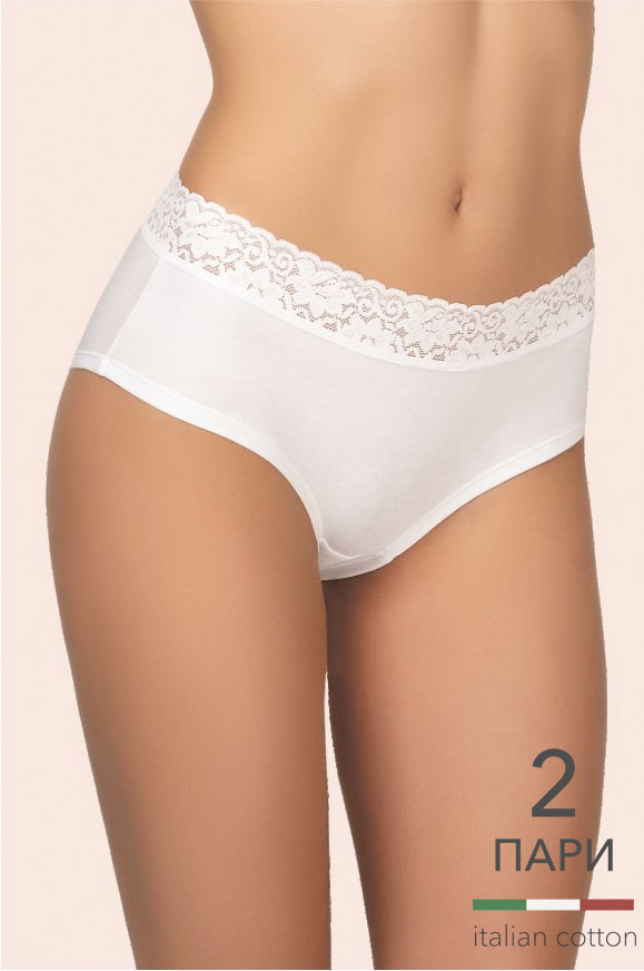 Труси шорти для жінок Kleo 168 С Cotton 2 од. антично-білий/антично-білий-image