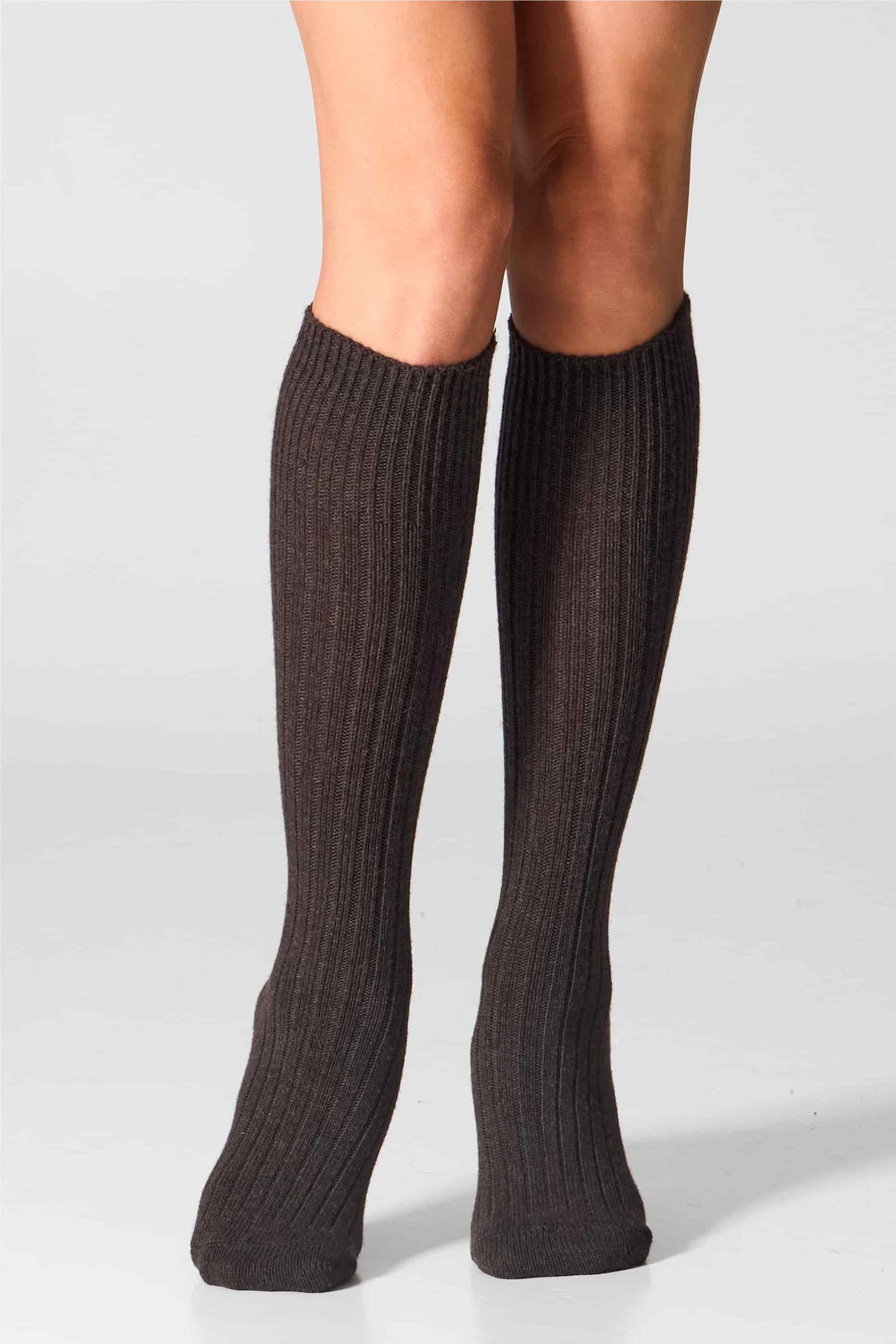 Гольфиі вовняні для жінок Legs KCM26 Knee high cashmere merino браун-image