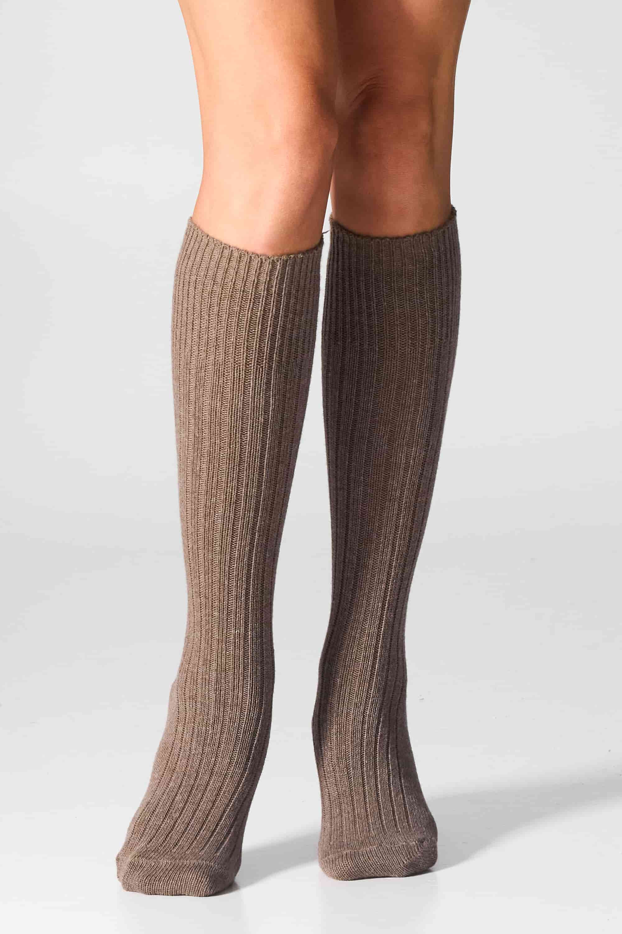 Гольфиі вовняні для жінок Legs KCM26 Knee high cashmere merino кава-image