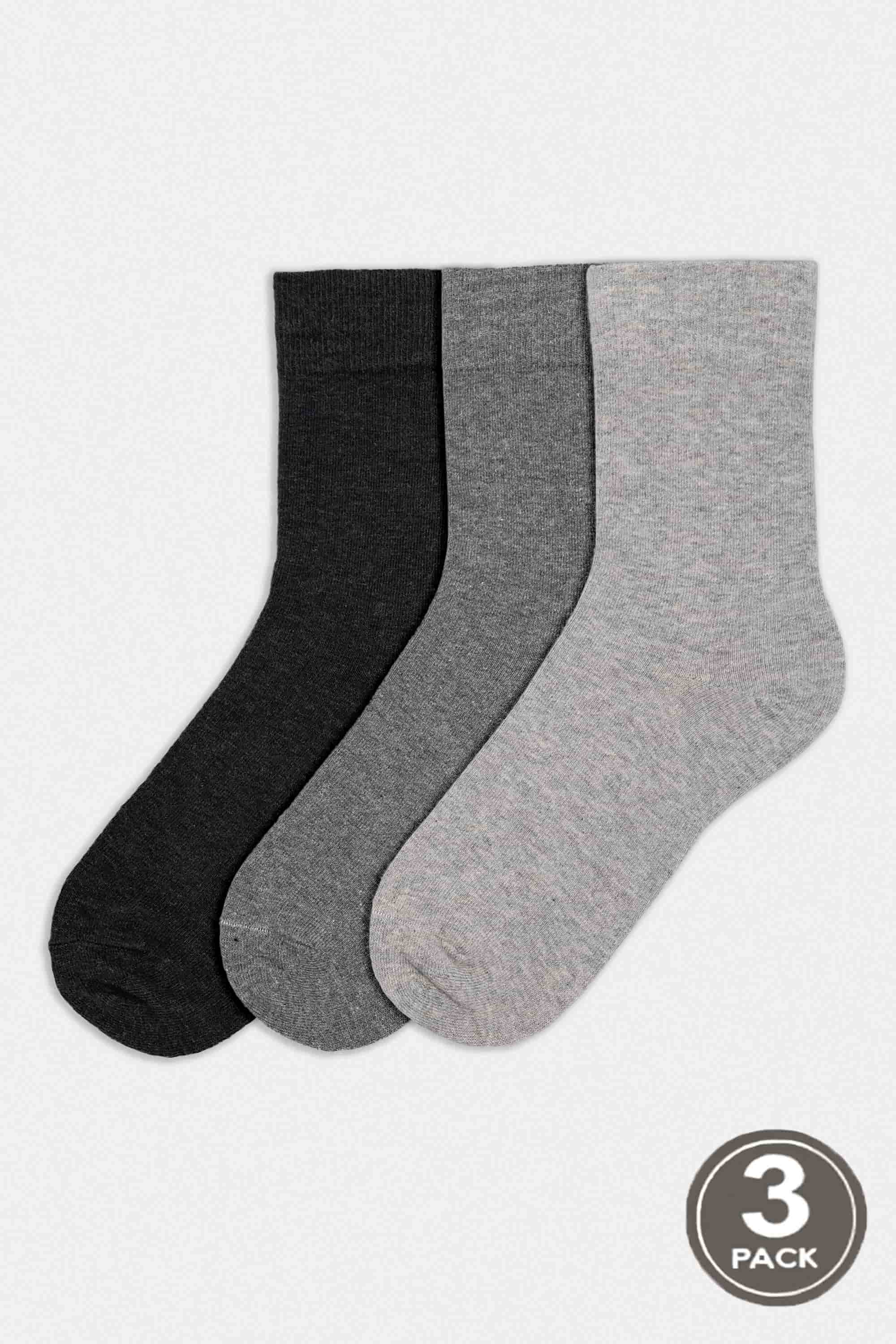 Cotton socks long for women Legs 21.1 Socks (3 pack) melange-image