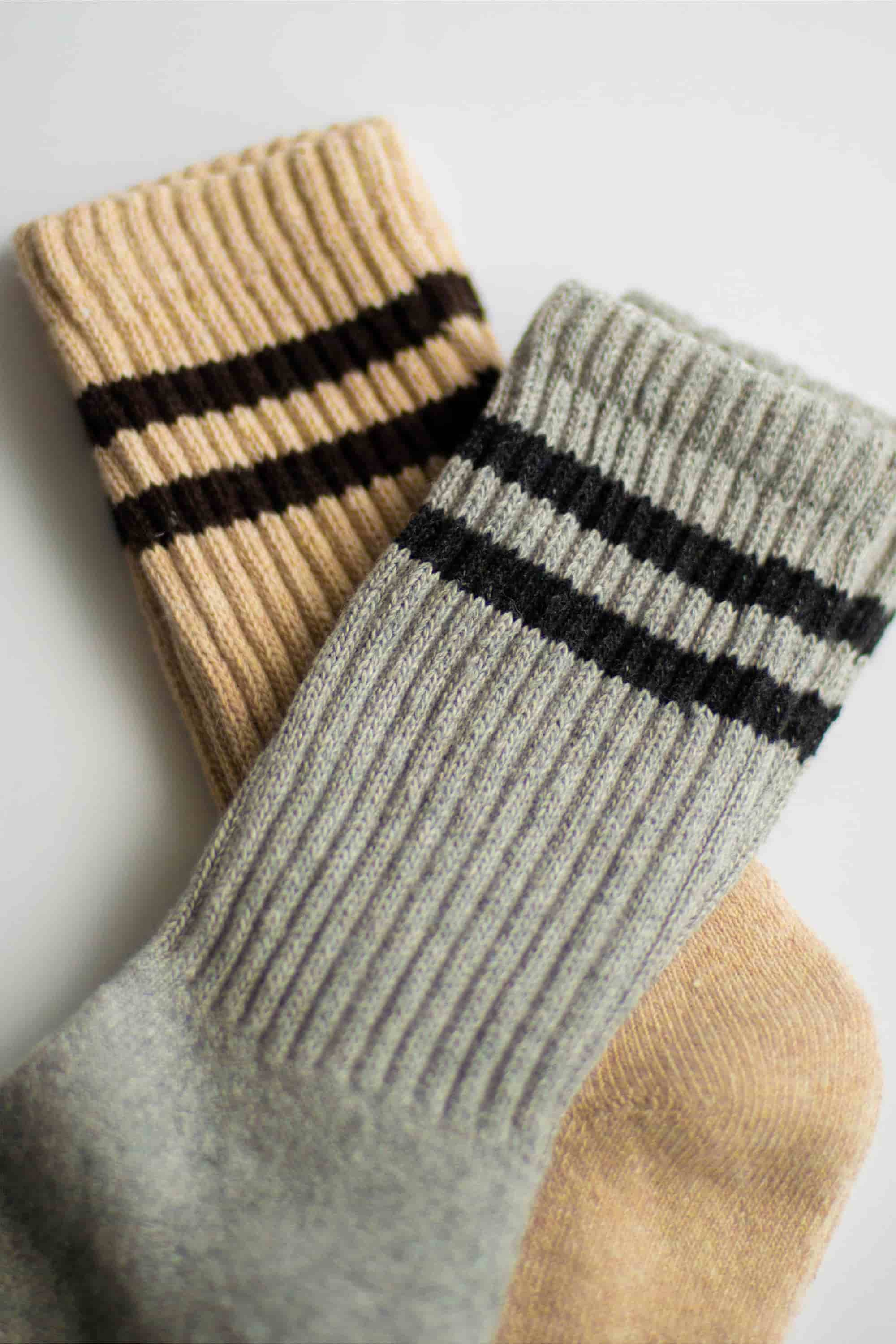 Шкарпетки вовняні довгі для жінок Legs W21 Socks wool terry 2 од. беж/грей-image