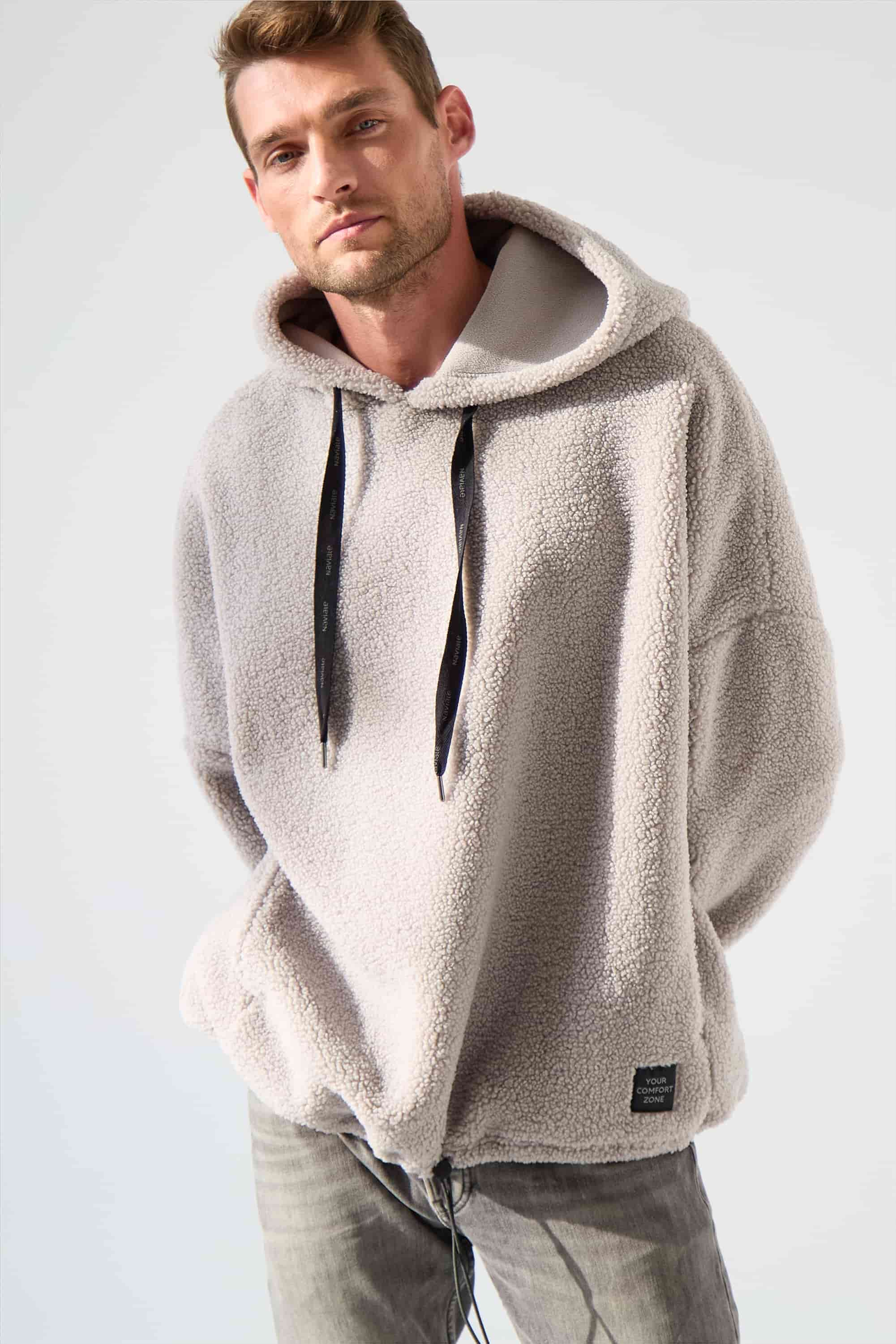 Sweatshirt oversize unisex Naviale UH330-01 Montana pearl grey-image