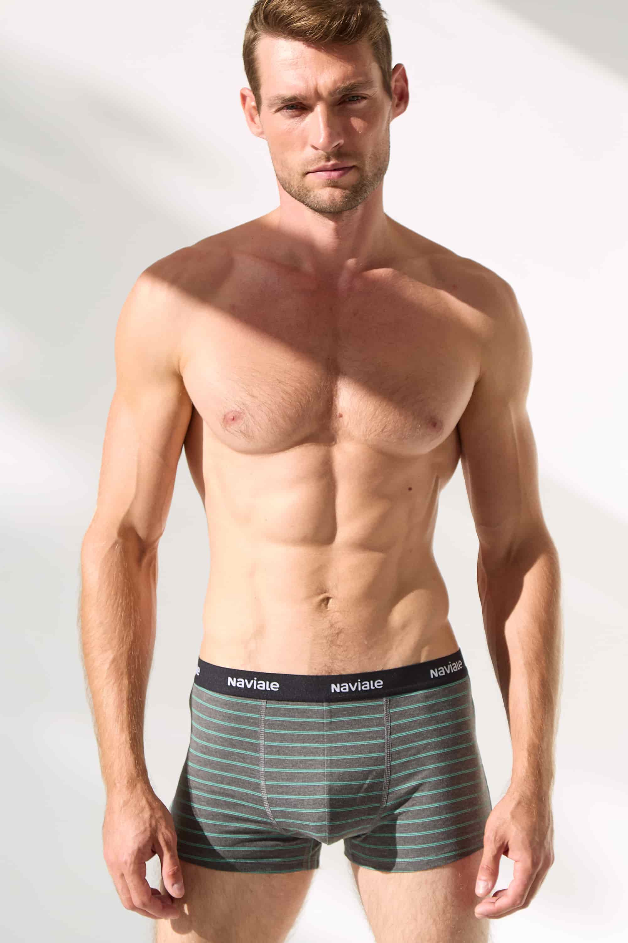 Underpants for men Naviale MU212-02 Aston graph with turquoise shades-image