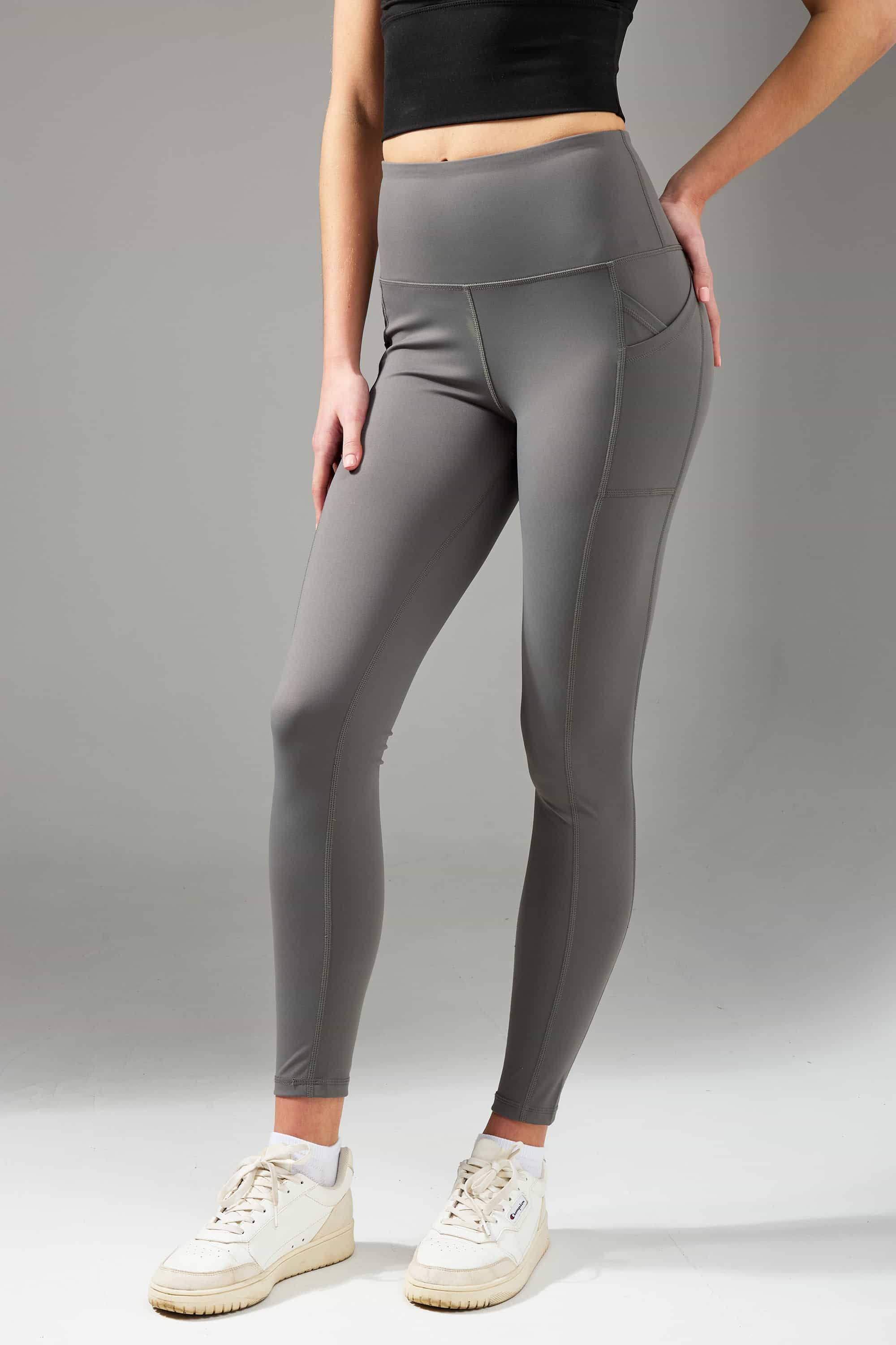 Leggings sporty for women Legs L2004 Leggings active pockets grey-image