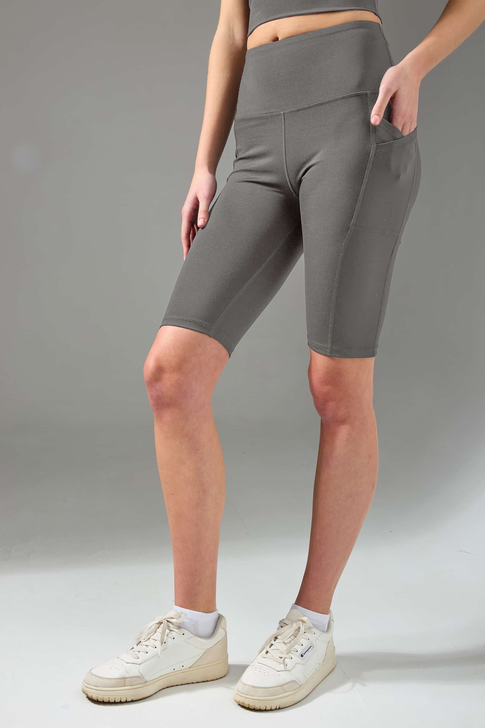 Cycling shorts sporty for women Legs L2005 Bicycles shorts active pockets grey-image