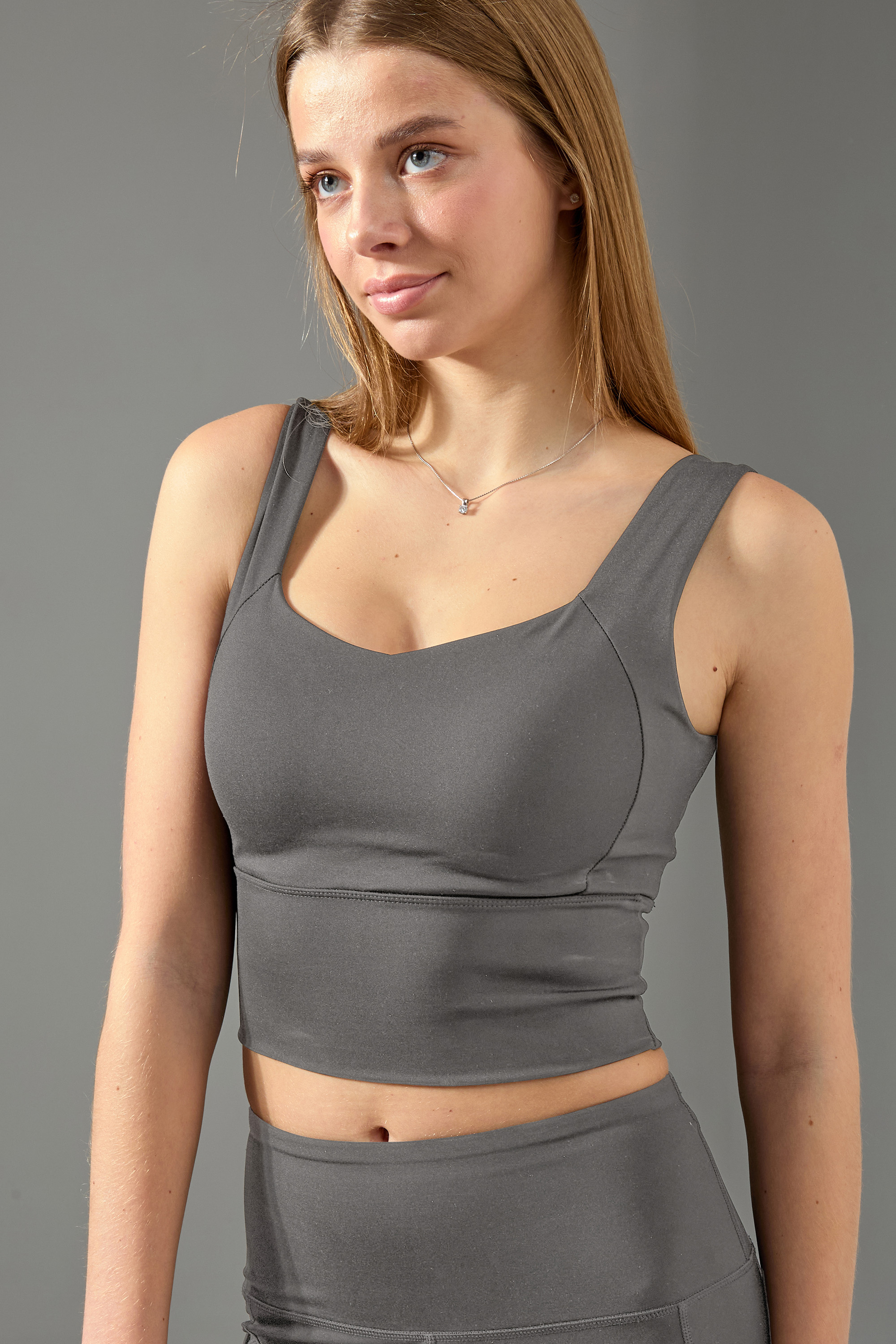 Топ спортивний для жінок Legs L2006 Active сірий-image