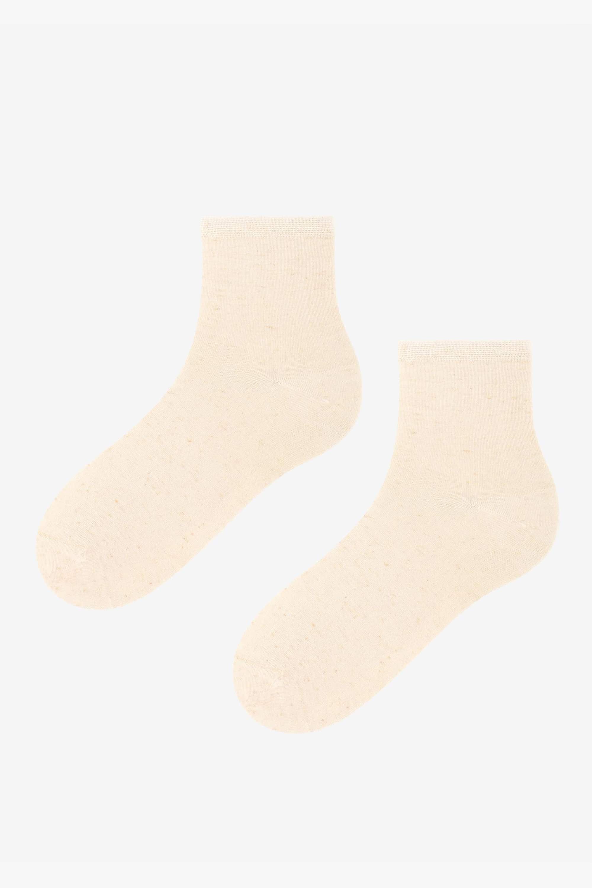 Socks long for women Marilyn Socks damskie len naturale -image