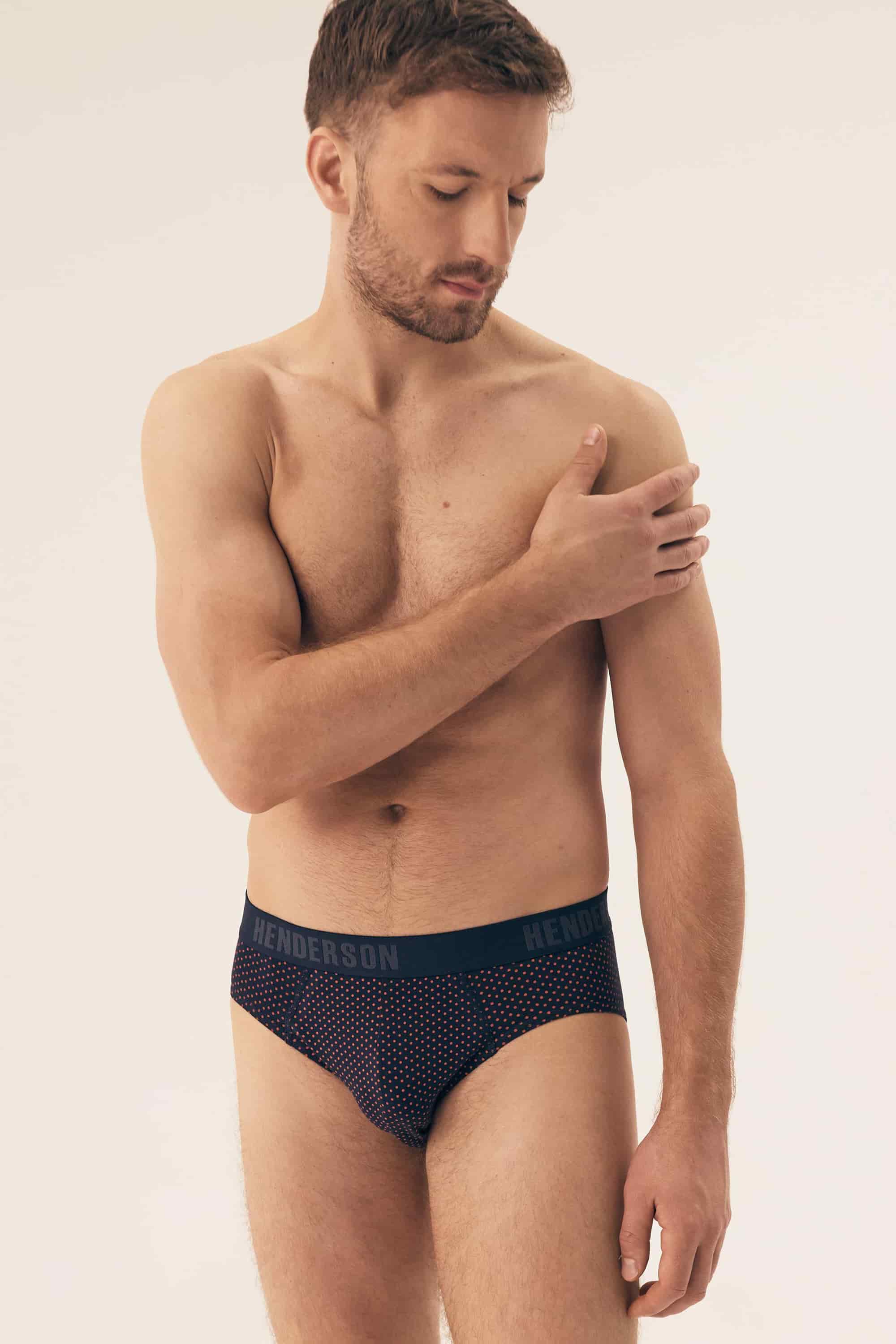 Underpants slips for men Henderson 43187 Ozone red peas-image