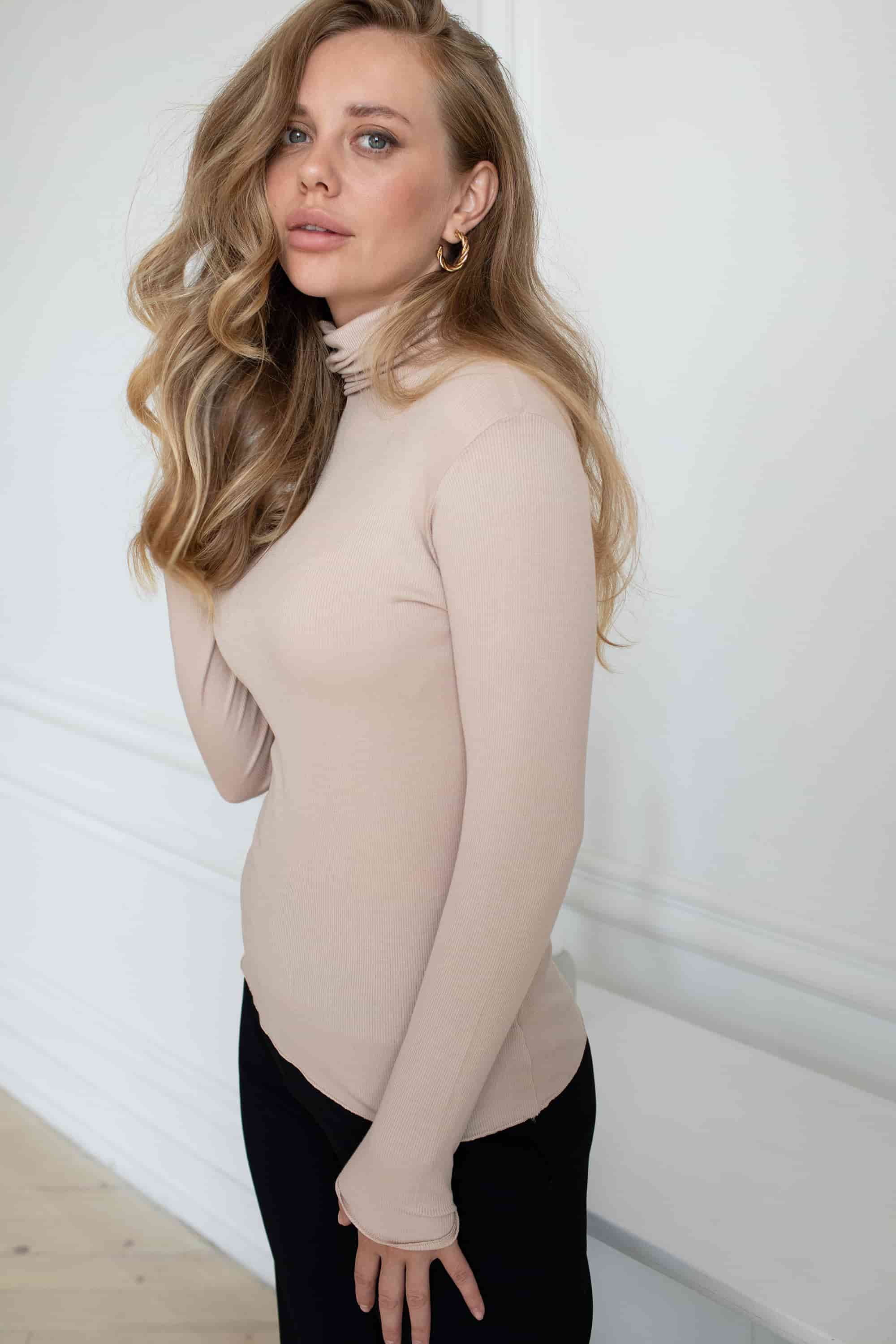 Longsleeve for women Kleo 3689 Barre beige-image