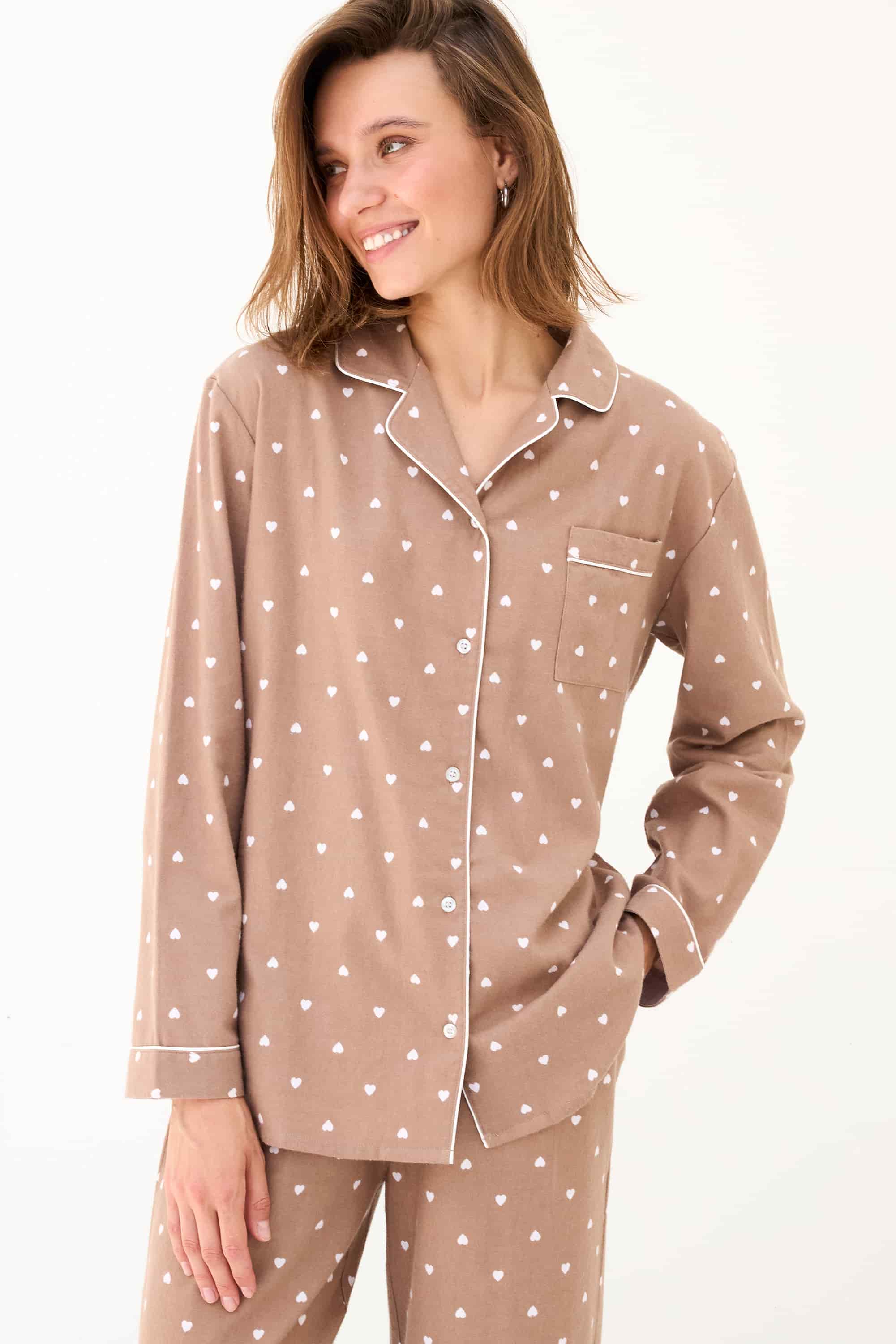 Shirt for women Naviale LH340-10 Love point caramel latte-image